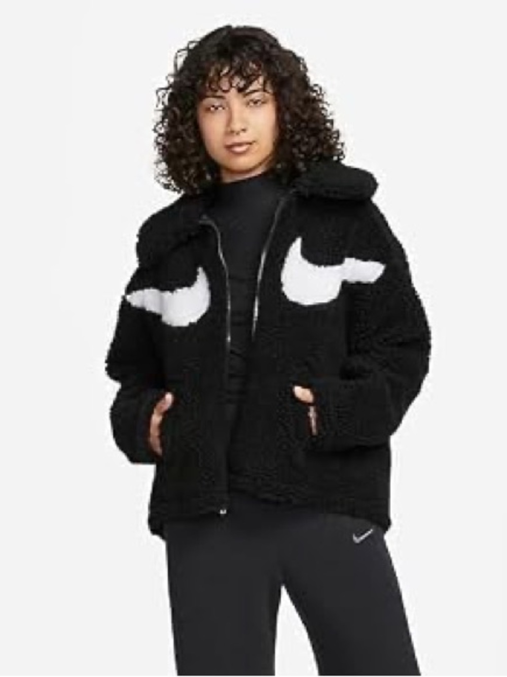 Nike Swoosh Sherpa Full Zip Sherpa Jacket